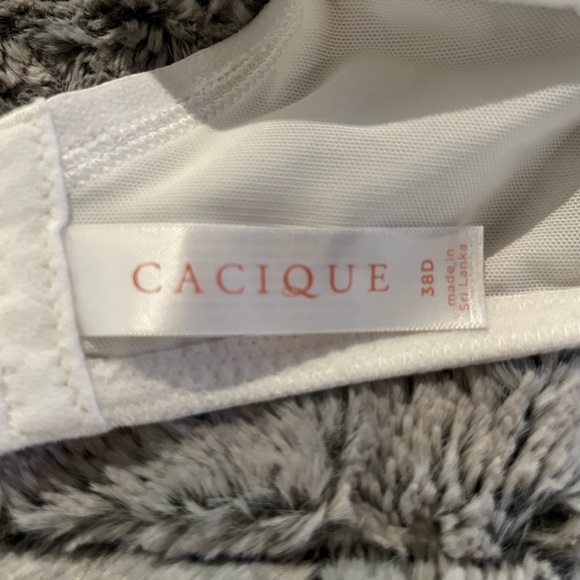 LB Cacique White Unlined T-Shirt Bra - Picture 2 of 4